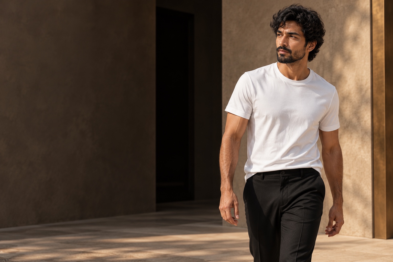 White T-shirt campaign concept